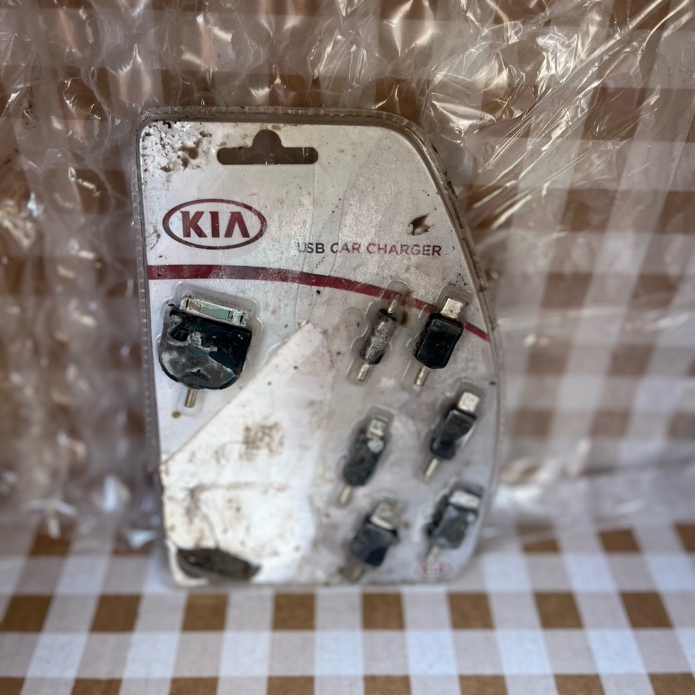 USB Car Charger - Black and Silver